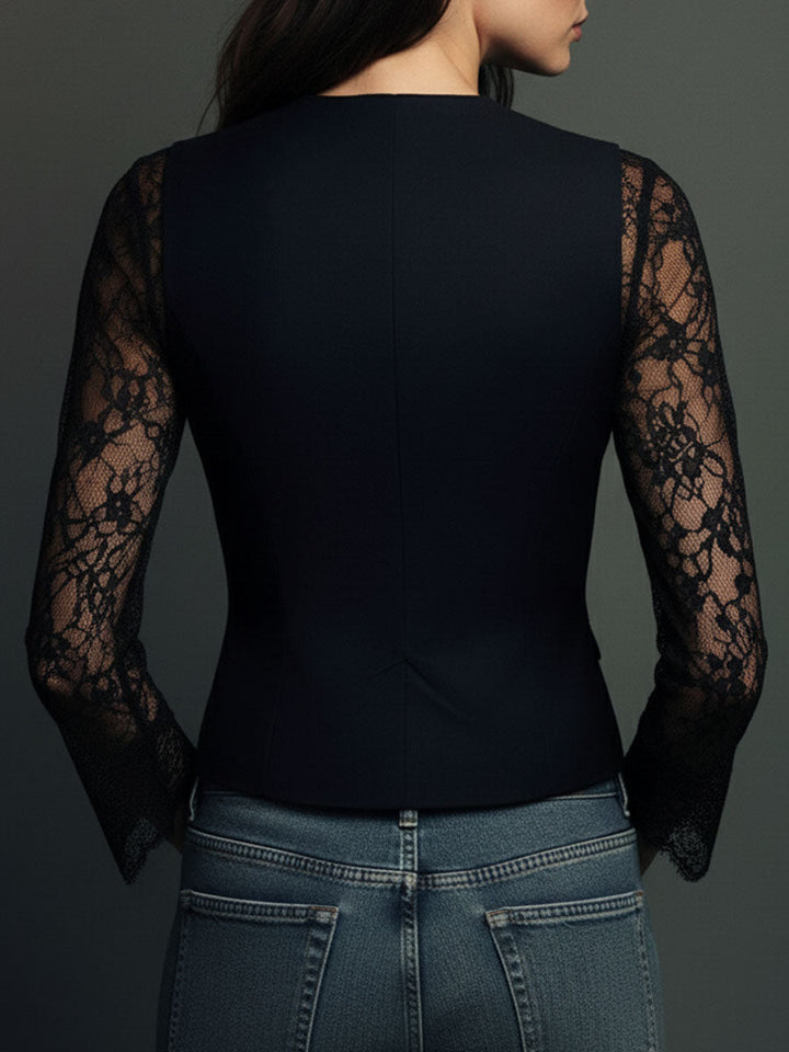 Claudia™ Black Lace Blazer